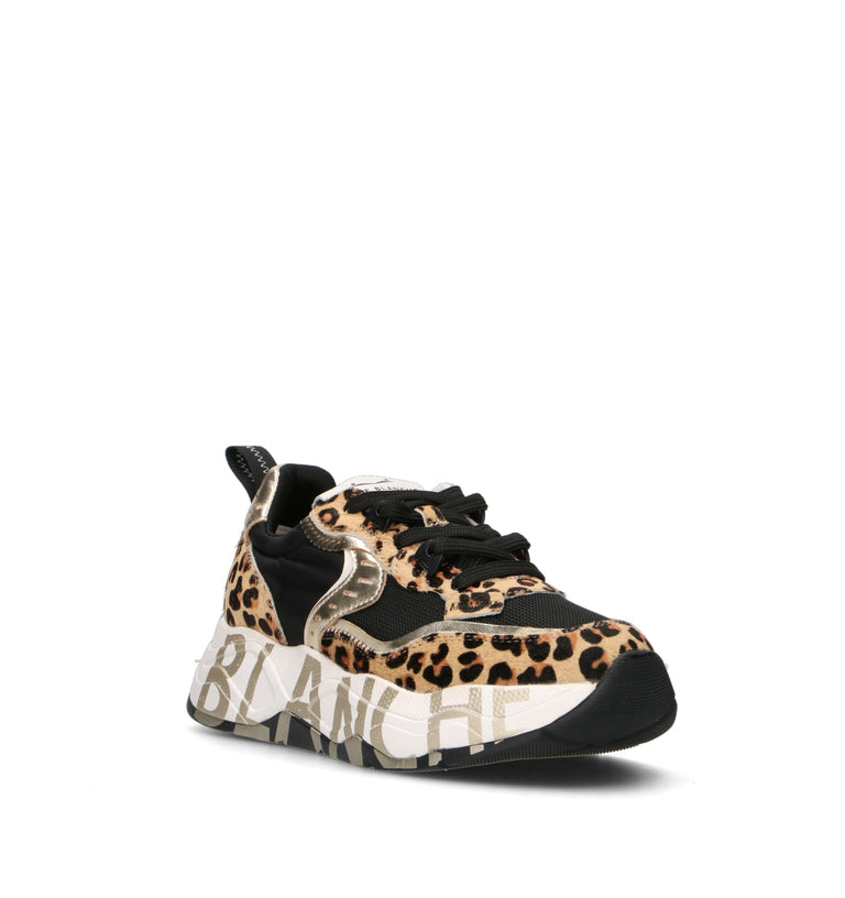 VOILE BLANCHE Sneaker donna leopardata