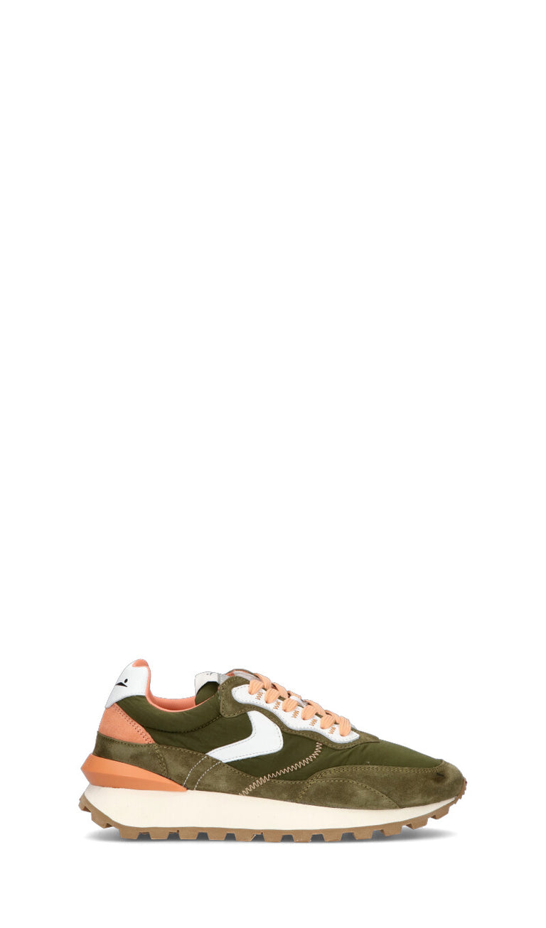 VOILE BLANCHE Sneaker donna verde/rosa in suede