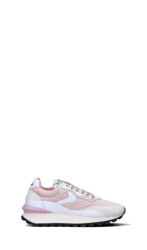 VOILE BLANCHE Sneaker donna rosa/bianca in suede
