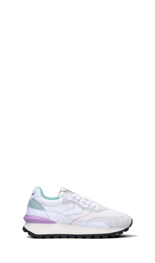 VOILE BLANCHE Sneaker donna bianca/acquamarina in suede