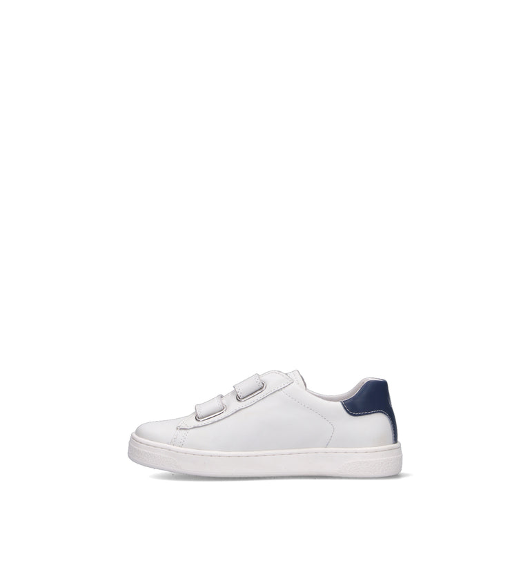 NATURINO Sneaker bimbo bianca/blu in pelle