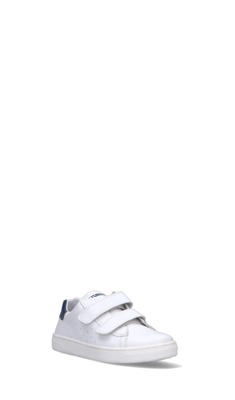 NATURINO Sneaker bimbo bianca/blu in pelle