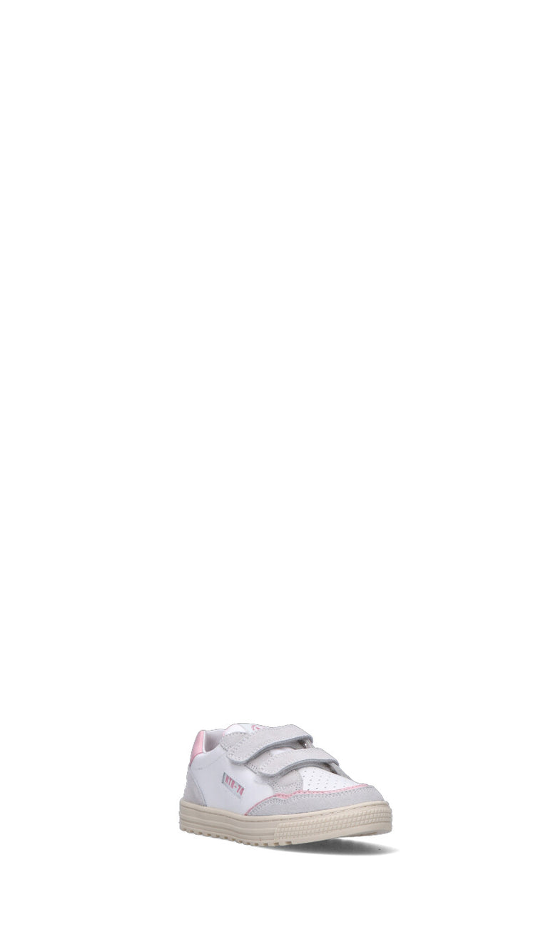 NATURINO Sneaker bimba bianca/rosa in pelle