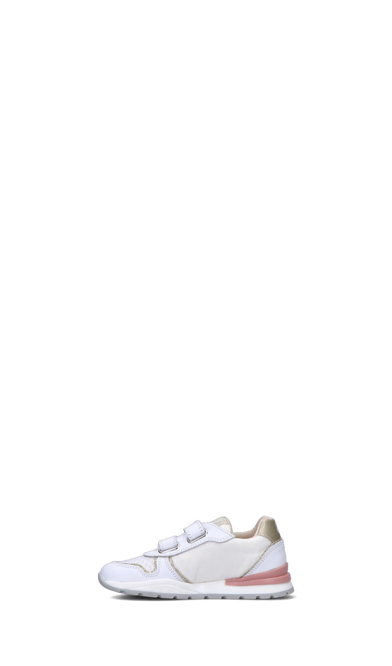 NATURINO Sneaker bambina bianca/gialla/rosa in pelle