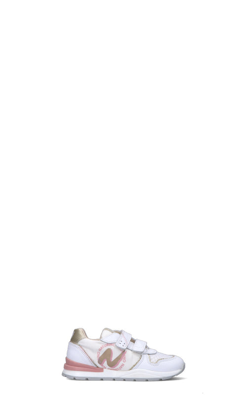 NATURINO sneaker bambina bianca/gialla/rosa in pelle