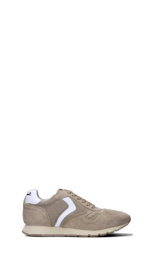VOILE BLANCHE Sneaker uomo beige/bianca in suede