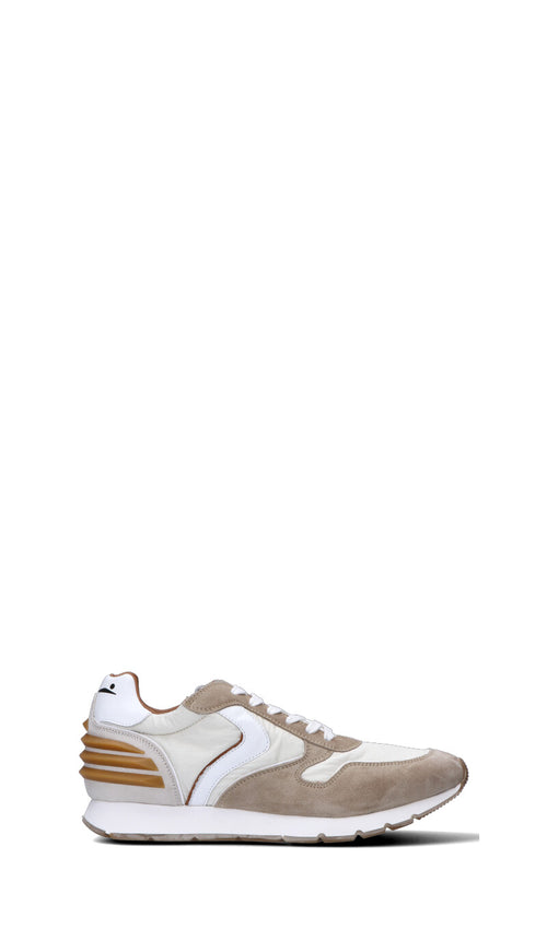 VOILE BLANCHE Sneaker uomo beige/bianca in suede