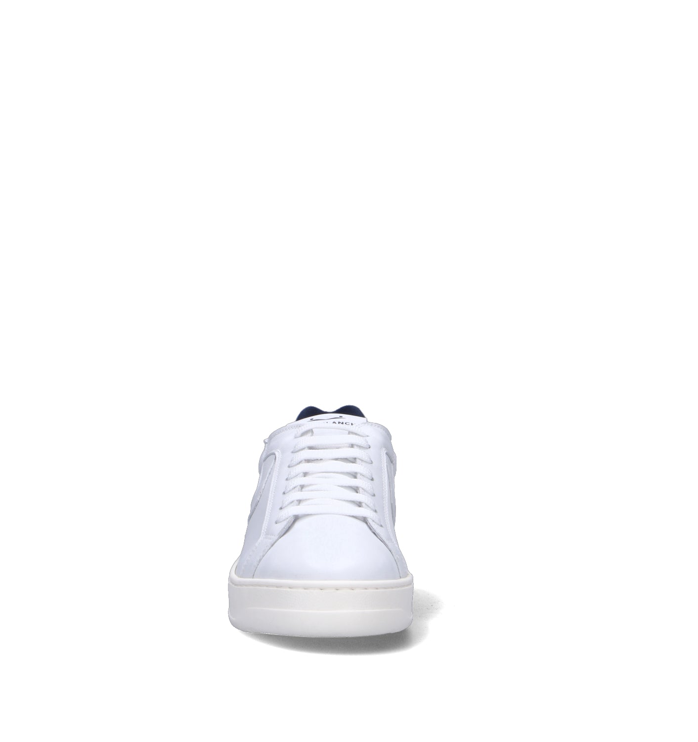 VOILE BLANCHE Sneaker uomo bianca/blu in pelle