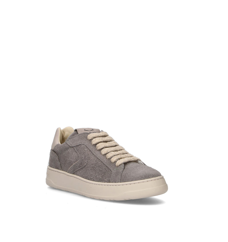 VOILE BLANCHE Sneaker uomo grigia in suede
