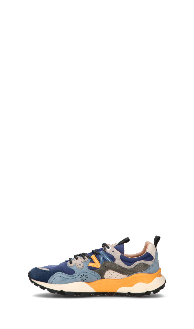 FLOWER MOUNTAIN Sneaker uomo blu in suede