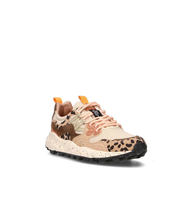 FLOWER MOUNTAIN Sneaker donna panna