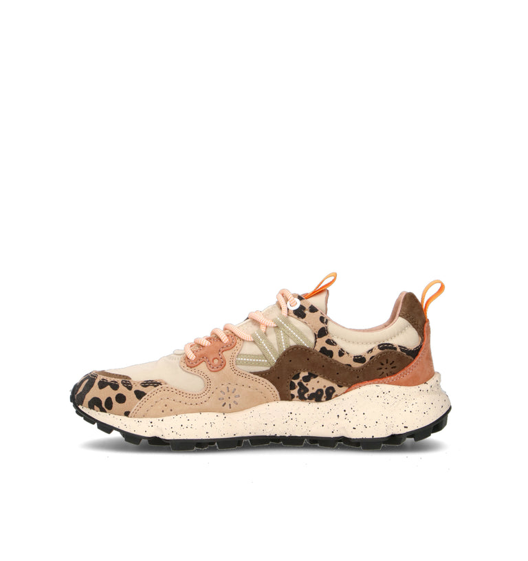FLOWER MOUNTAIN Sneaker donna panna