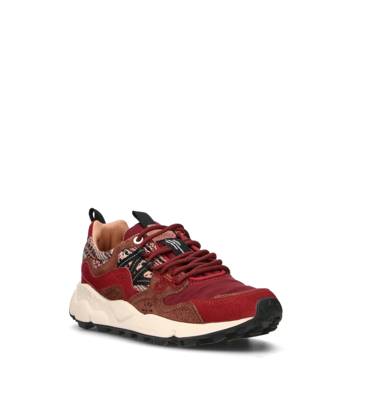 FLOWER MOUNTAIN Sneaker donna bordeaux