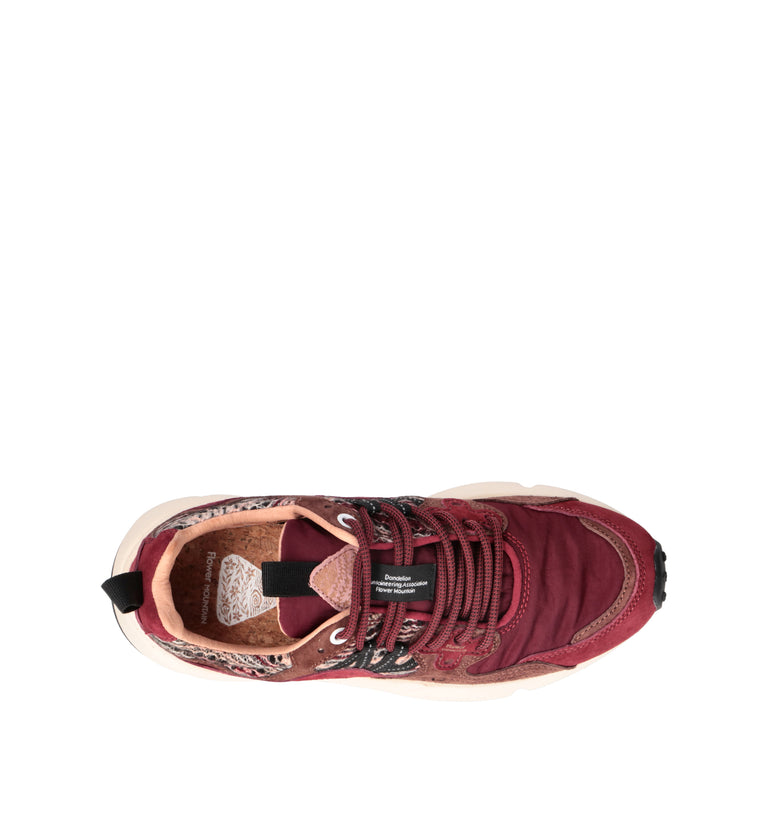 FLOWER MOUNTAIN Sneaker donna bordeaux