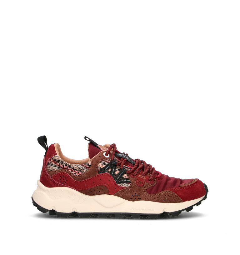 FLOWER MOUNTAIN Sneaker donna bordeaux