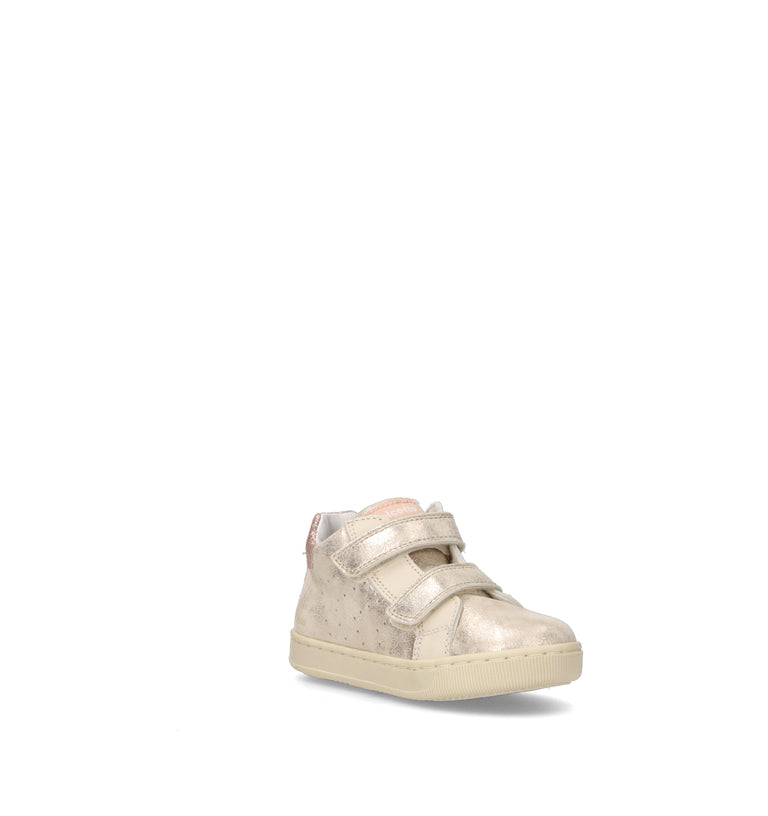 FALCOTTO Sneaker bimba oro in suede