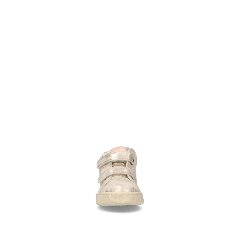 FALCOTTO Sneaker bimba oro in suede