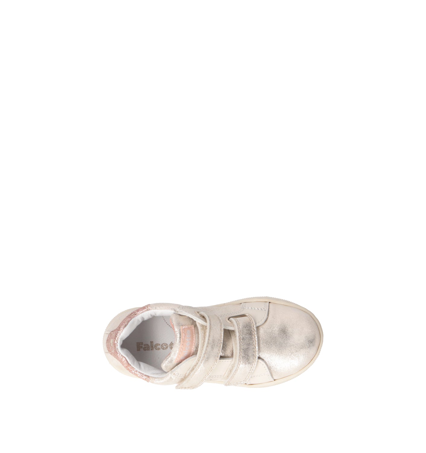FALCOTTO Sneaker bimba oro in suede