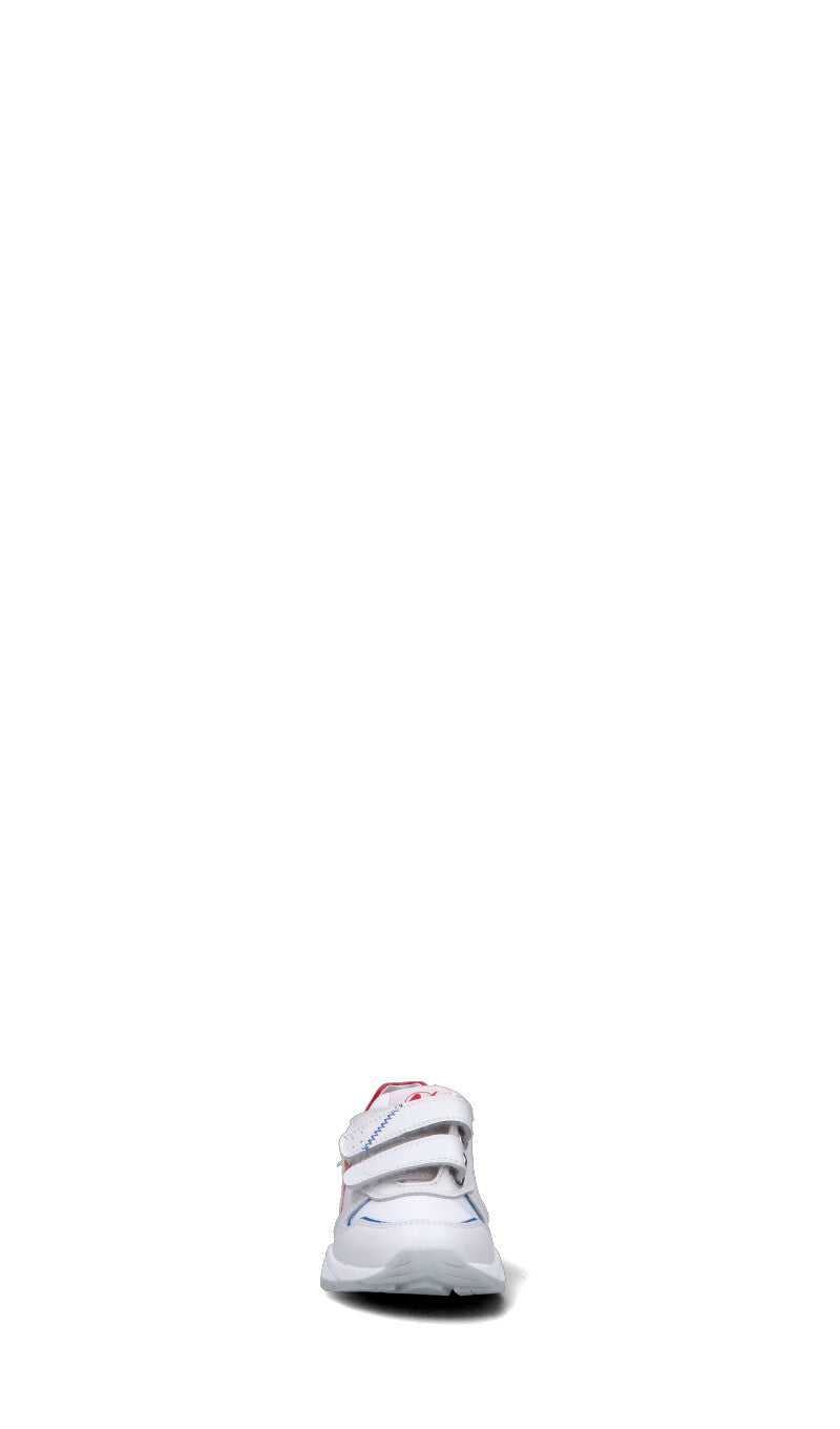 NATURINO Sneaker bimba bianca/rossa in pelle