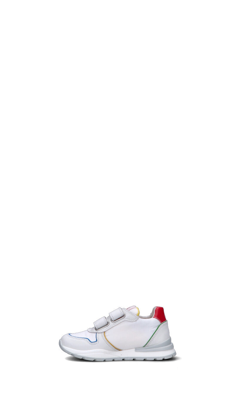 NATURINO Sneaker bimba bianca/rossa in pelle