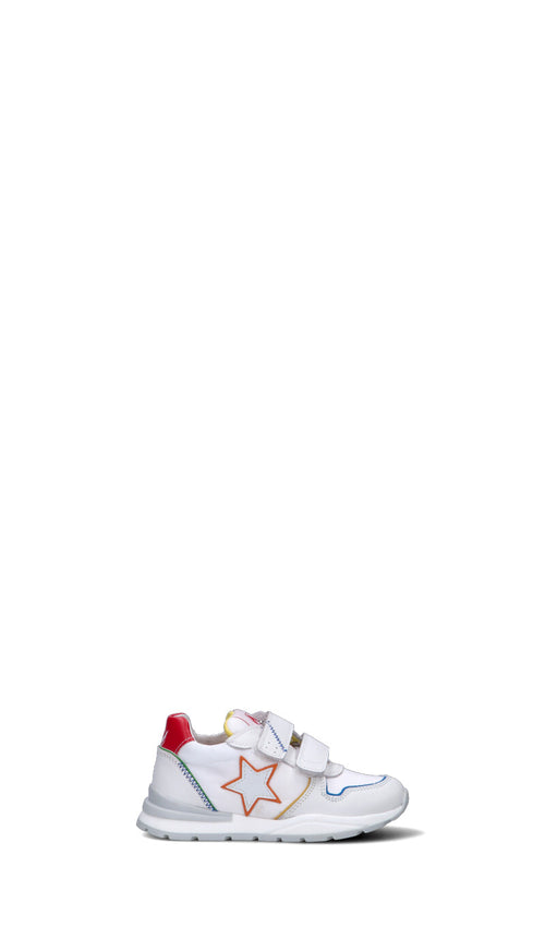 NATURINO Sneaker bimba bianca/rossa in pelle