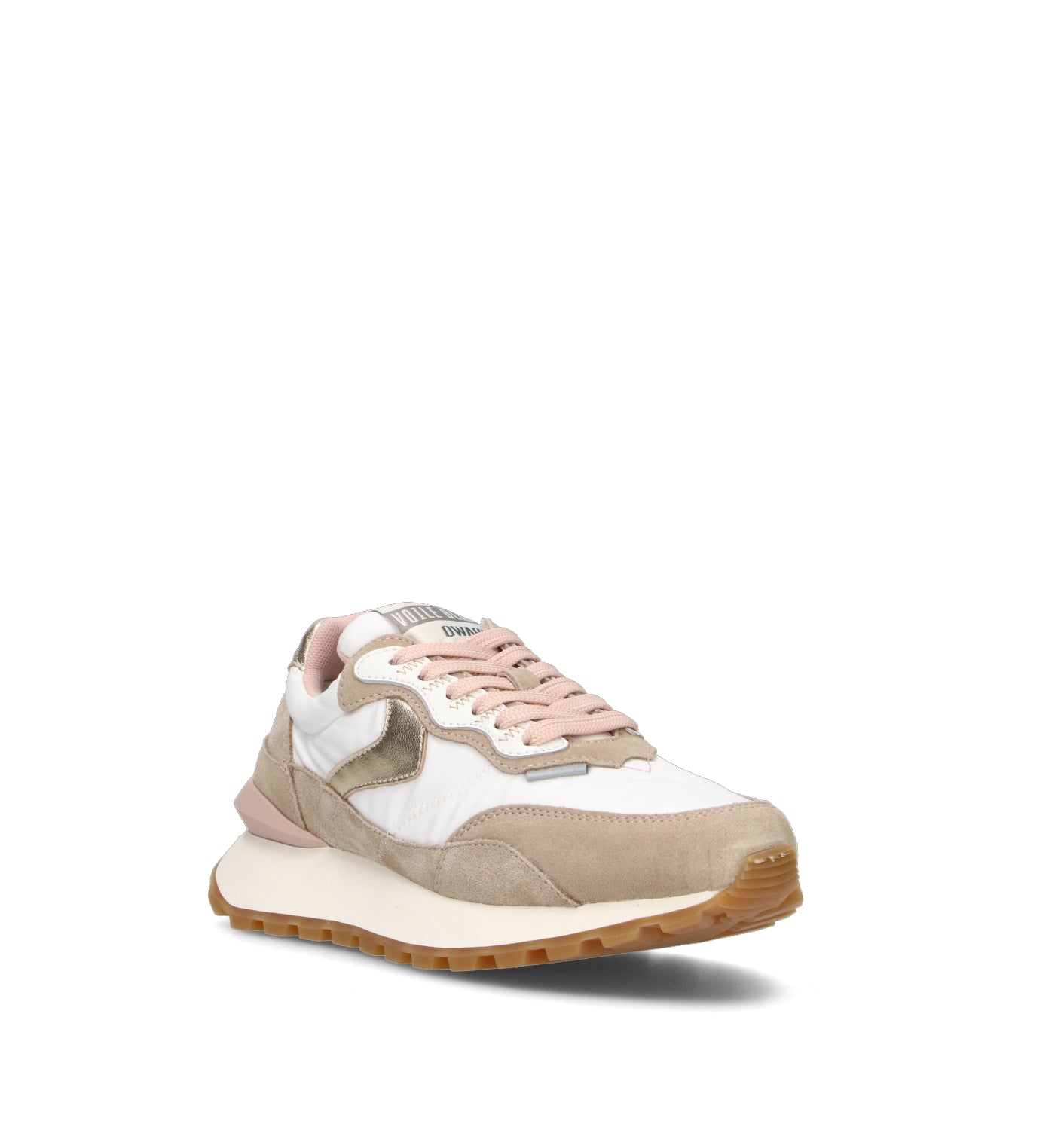 VOILE BLANCHE Sneaker donna bianca/beige