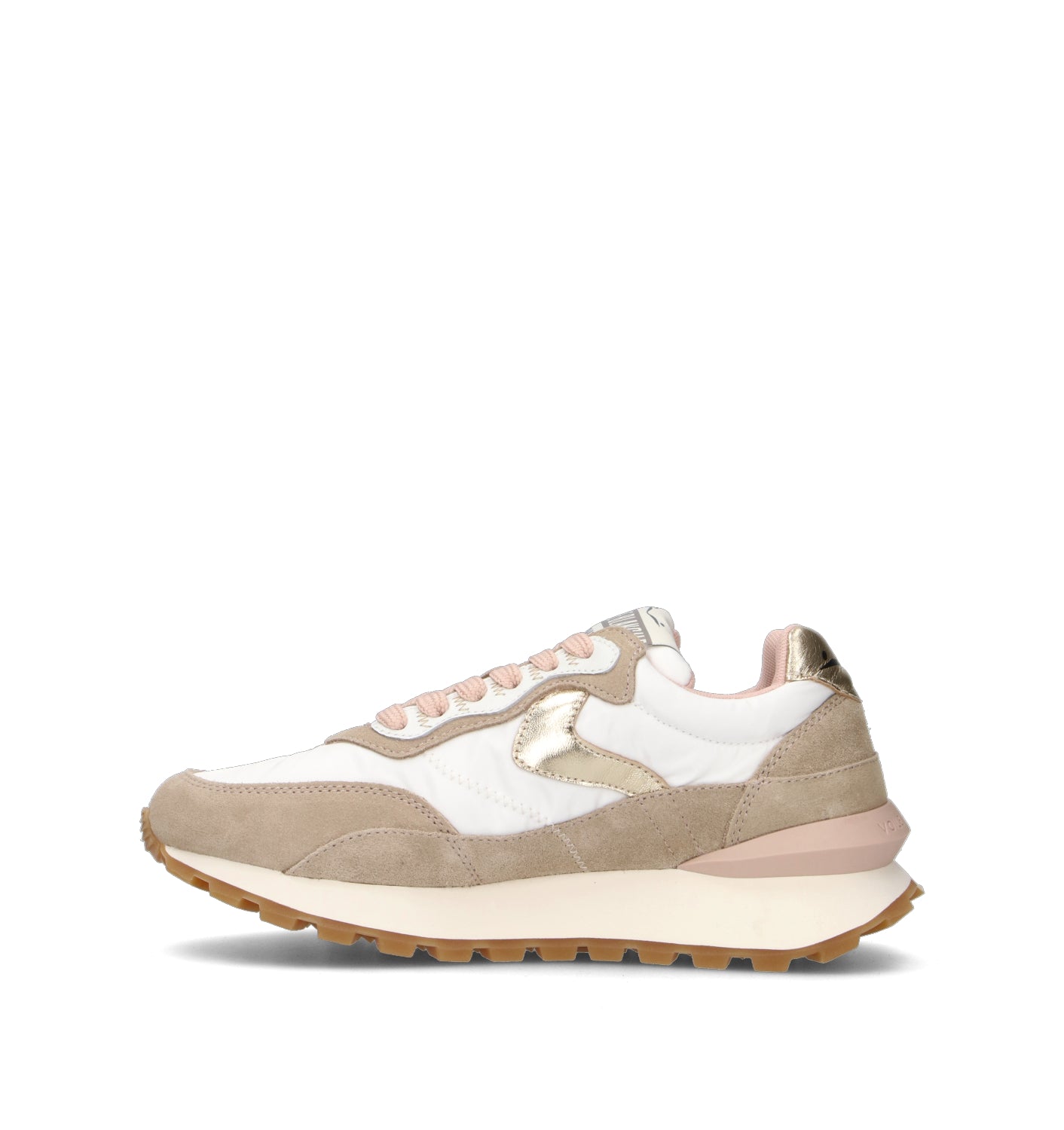 VOILE BLANCHE Sneaker donna bianca/beige
