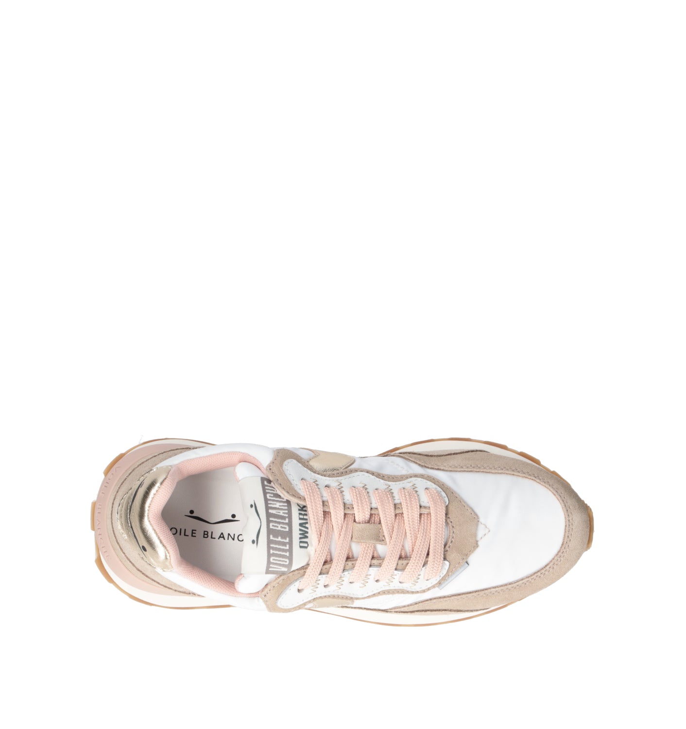 VOILE BLANCHE Sneaker donna bianca/beige