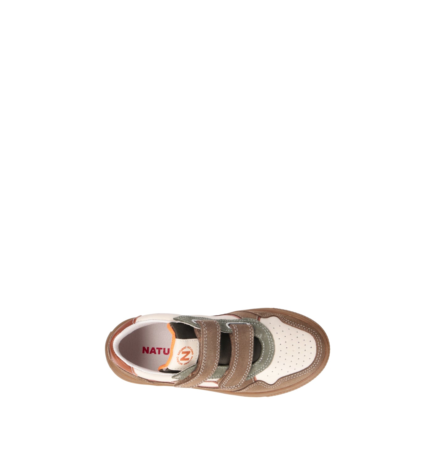 NATURINO Sneaker bimbo marrone in pelle