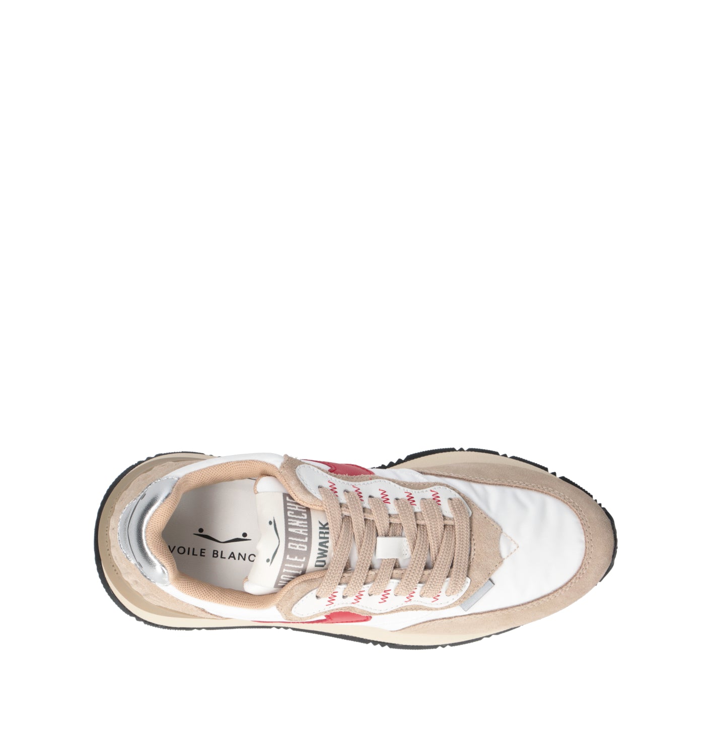 VOILE BLANCHE Sneaker donna bianca/beige