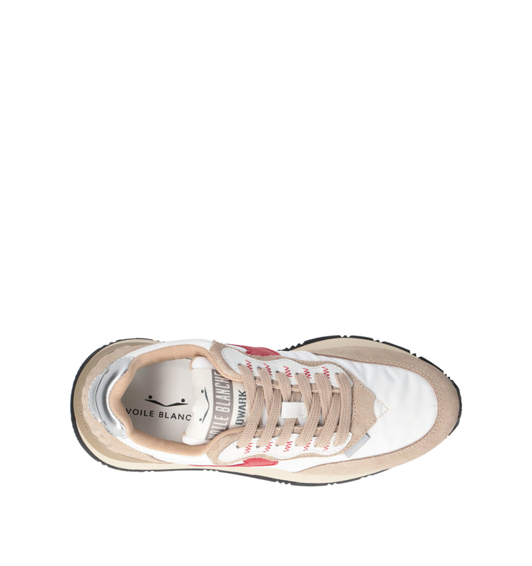 VOILE BLANCHE Sneaker donna bianca/beige