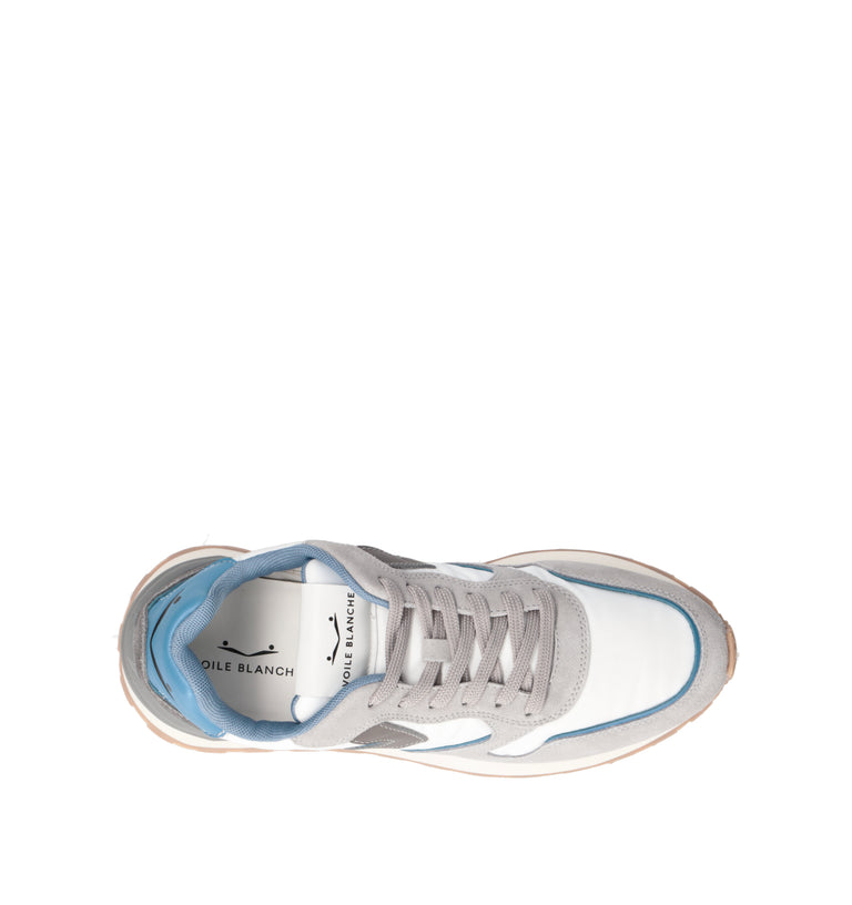 VOILE BLANCHE Sneaker uomo bianca/grigia
