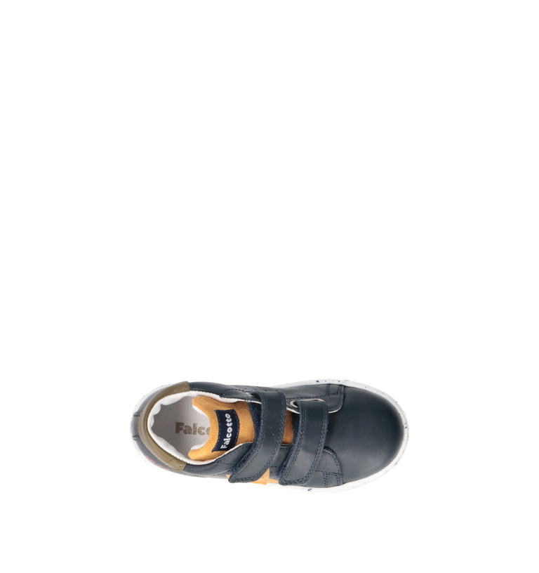 FALCOTTO Sneaker bimbo blu in pelle