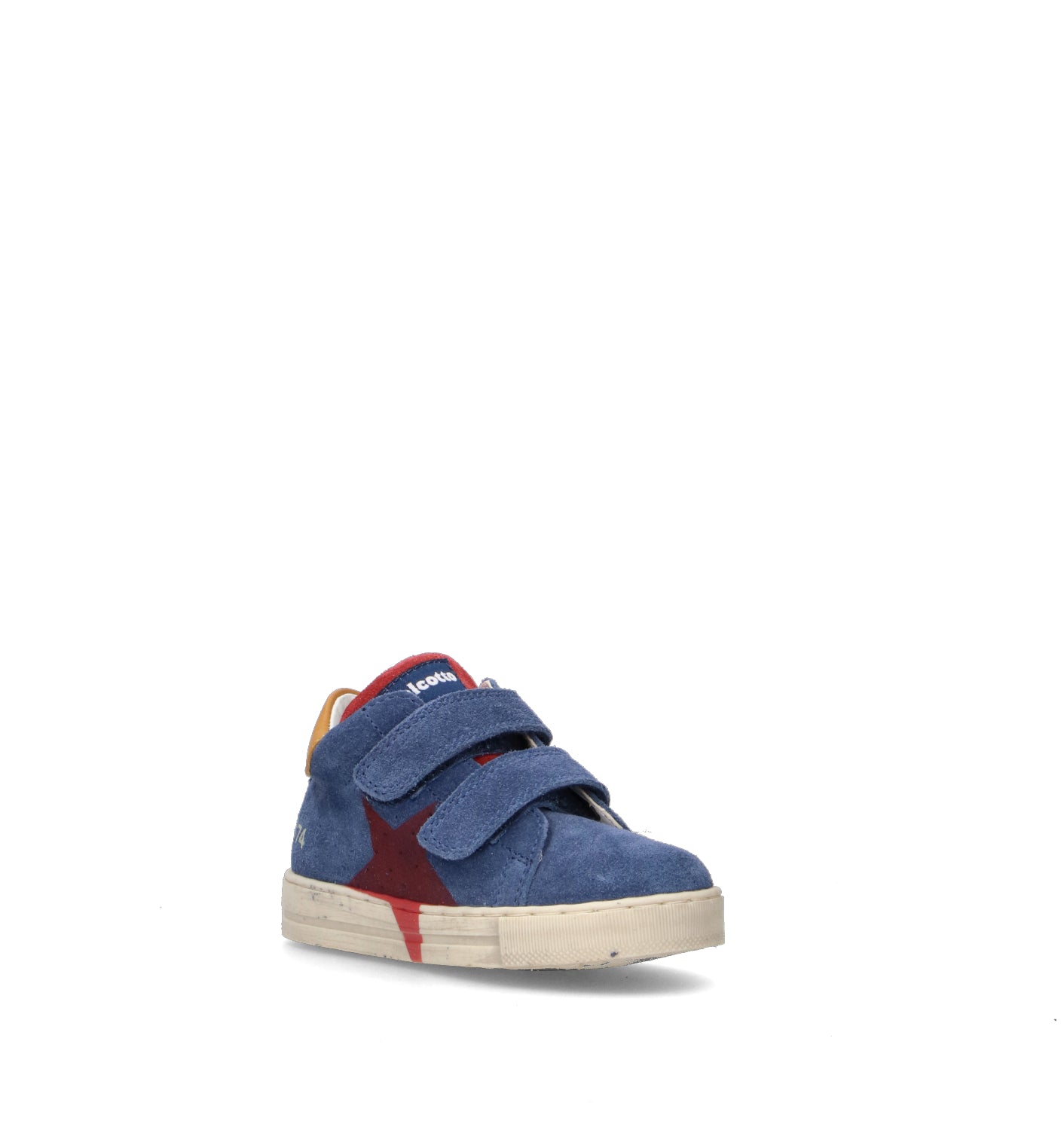 FALCOTTO Sneaker bimbo blu in suede