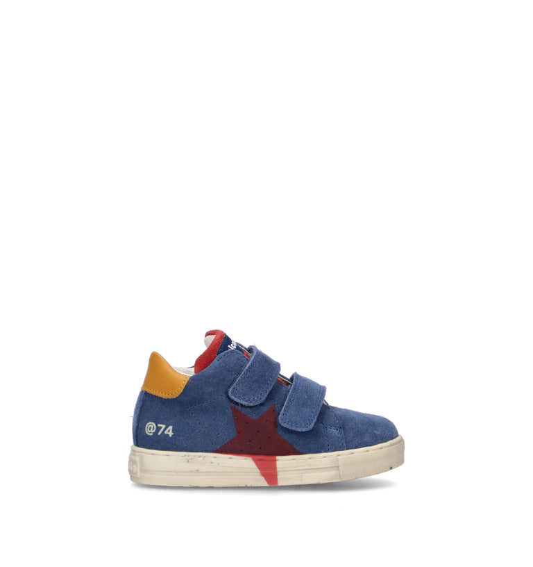 FALCOTTO Sneaker bimbo blu in suede