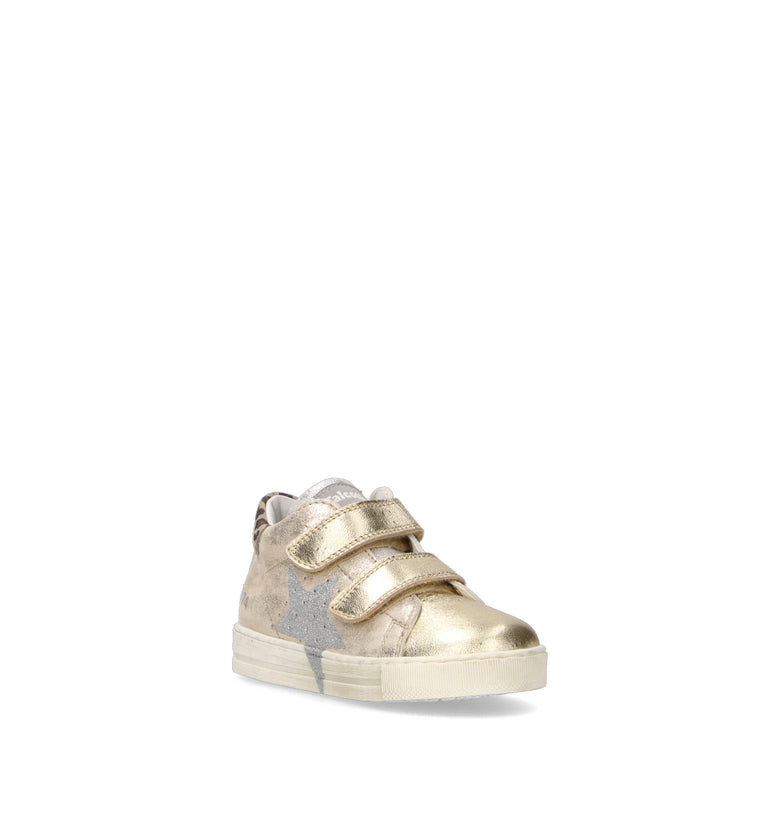 FALCOTTO Sneaker bimba oro in pelle