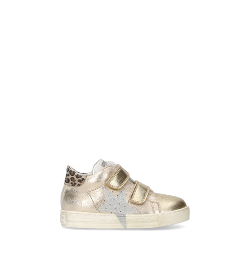 FALCOTTO Sneaker bimba oro in pelle