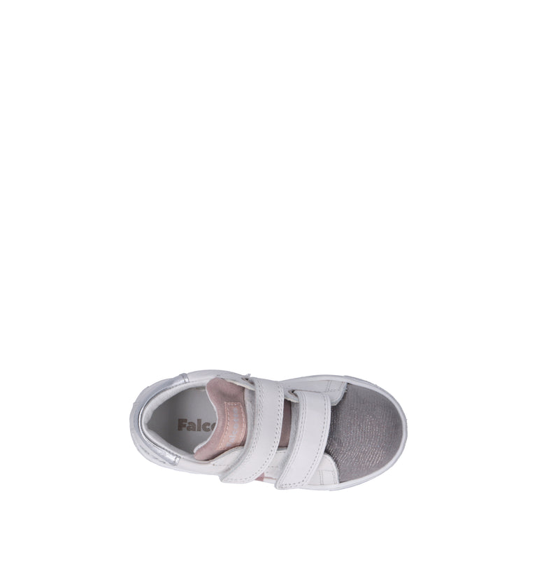 FALCOTTO Sneaker bimba bianca in pelle