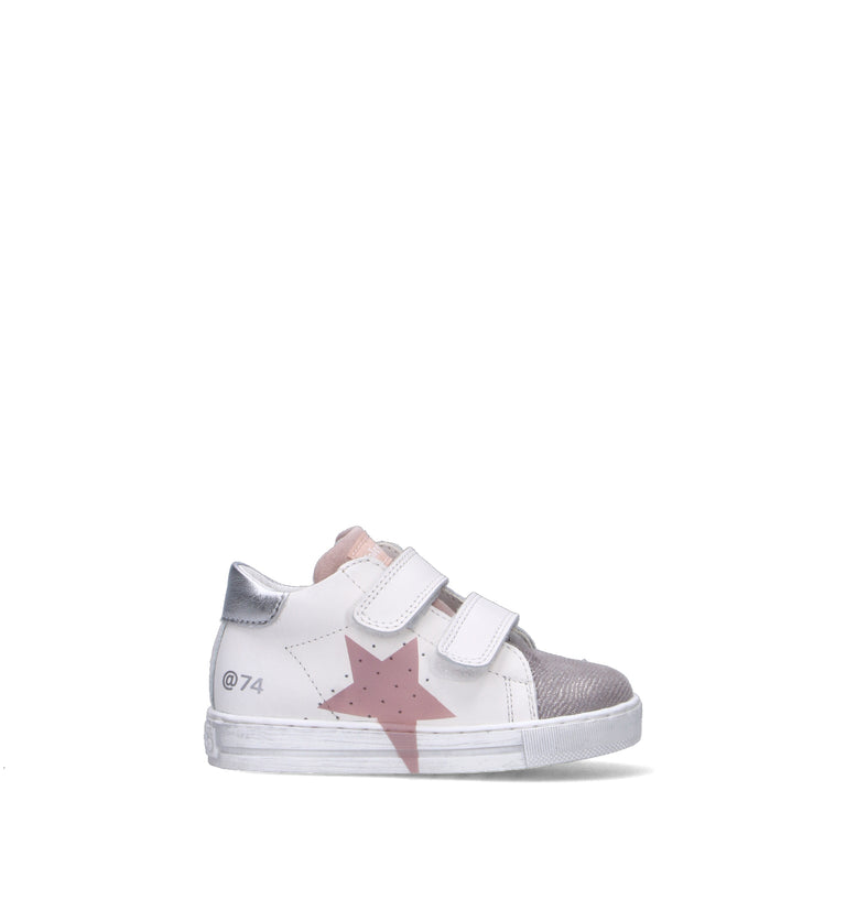 FALCOTTO Sneaker bimba bianca in pelle