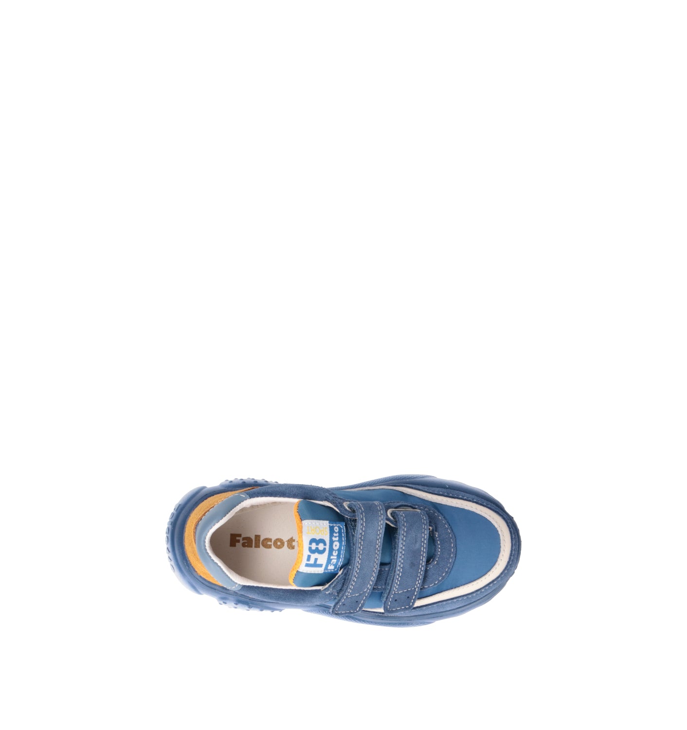 FALCOTTO Sneaker bimbo azzurra in suede