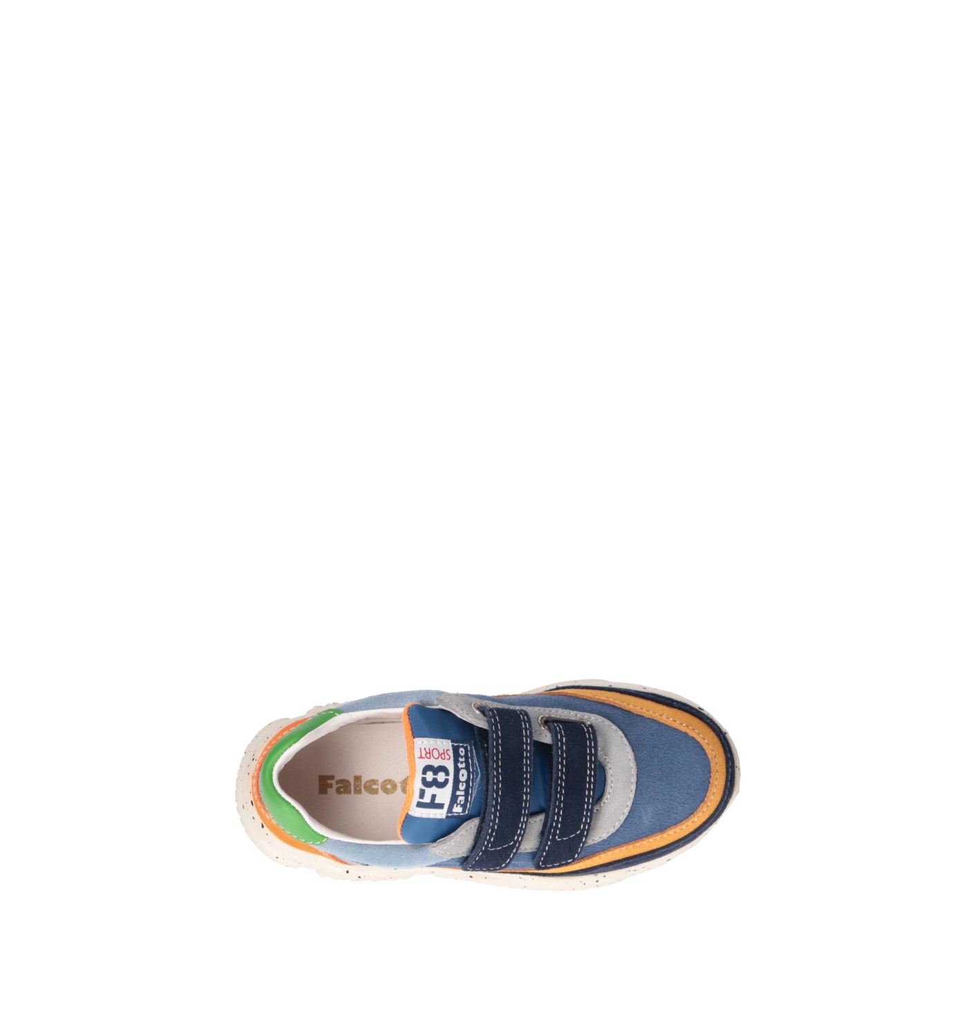 FALCOTTO Sneaker bimbo blu in suede