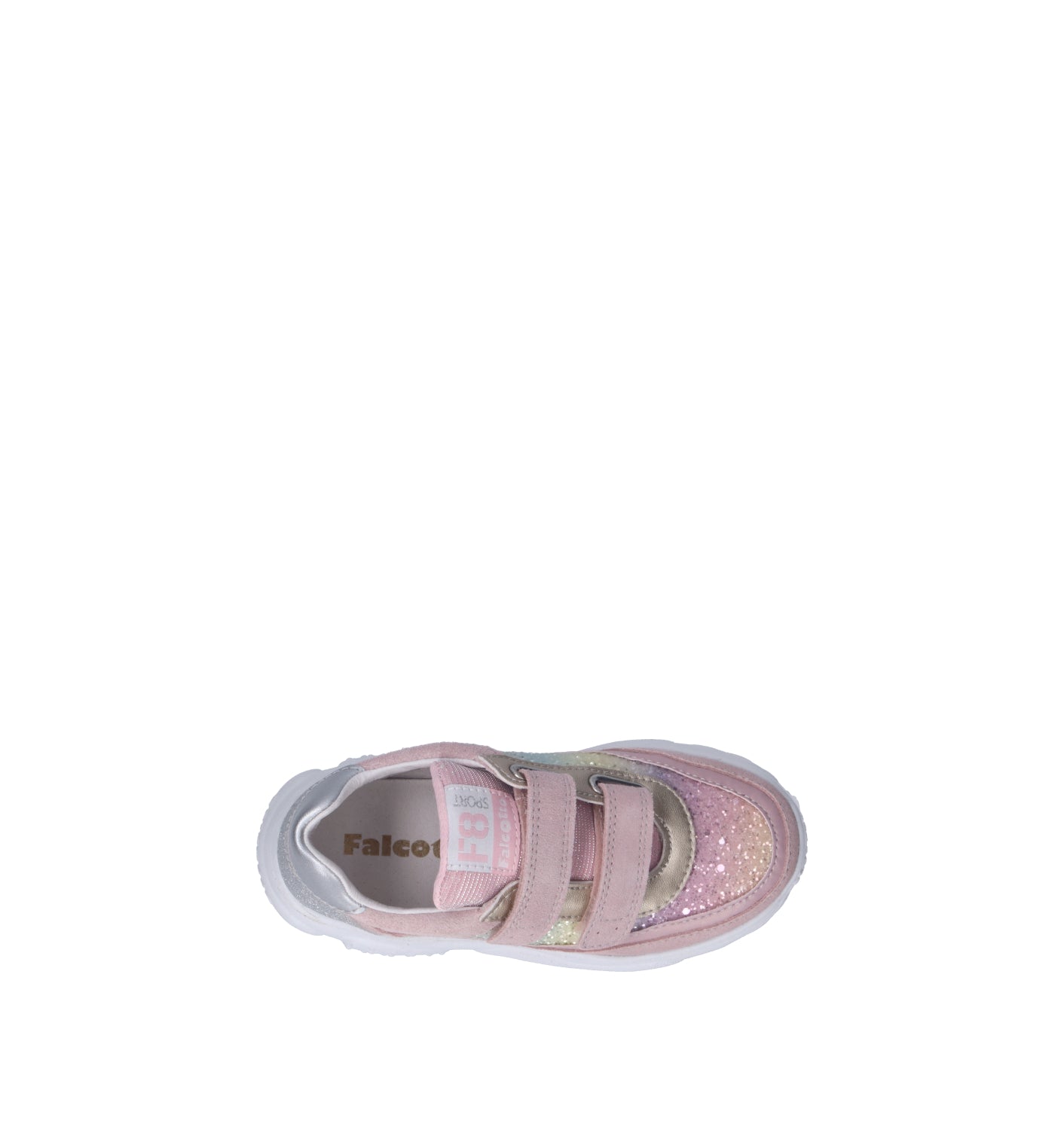 FALCOTTO Sneaker bimba rosa in suede