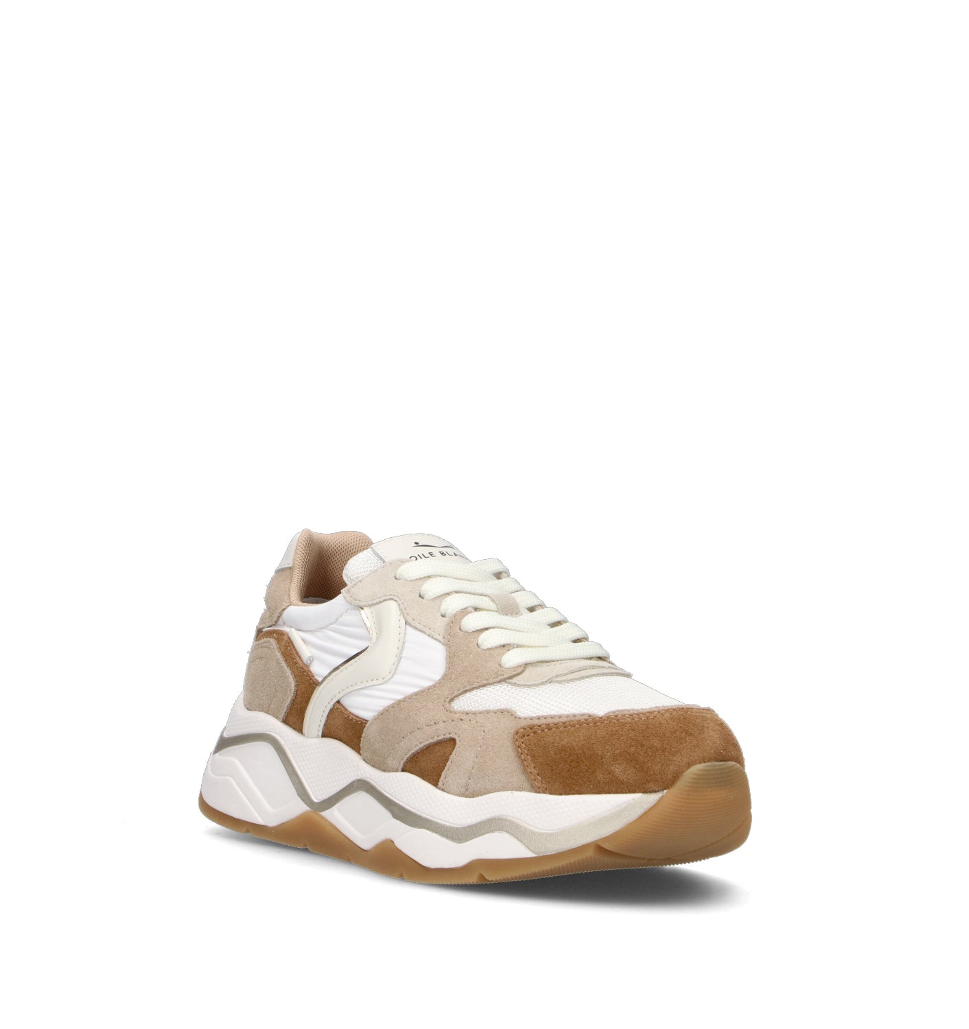 VOILE BLANCHE Sneaker donna bianca/beige