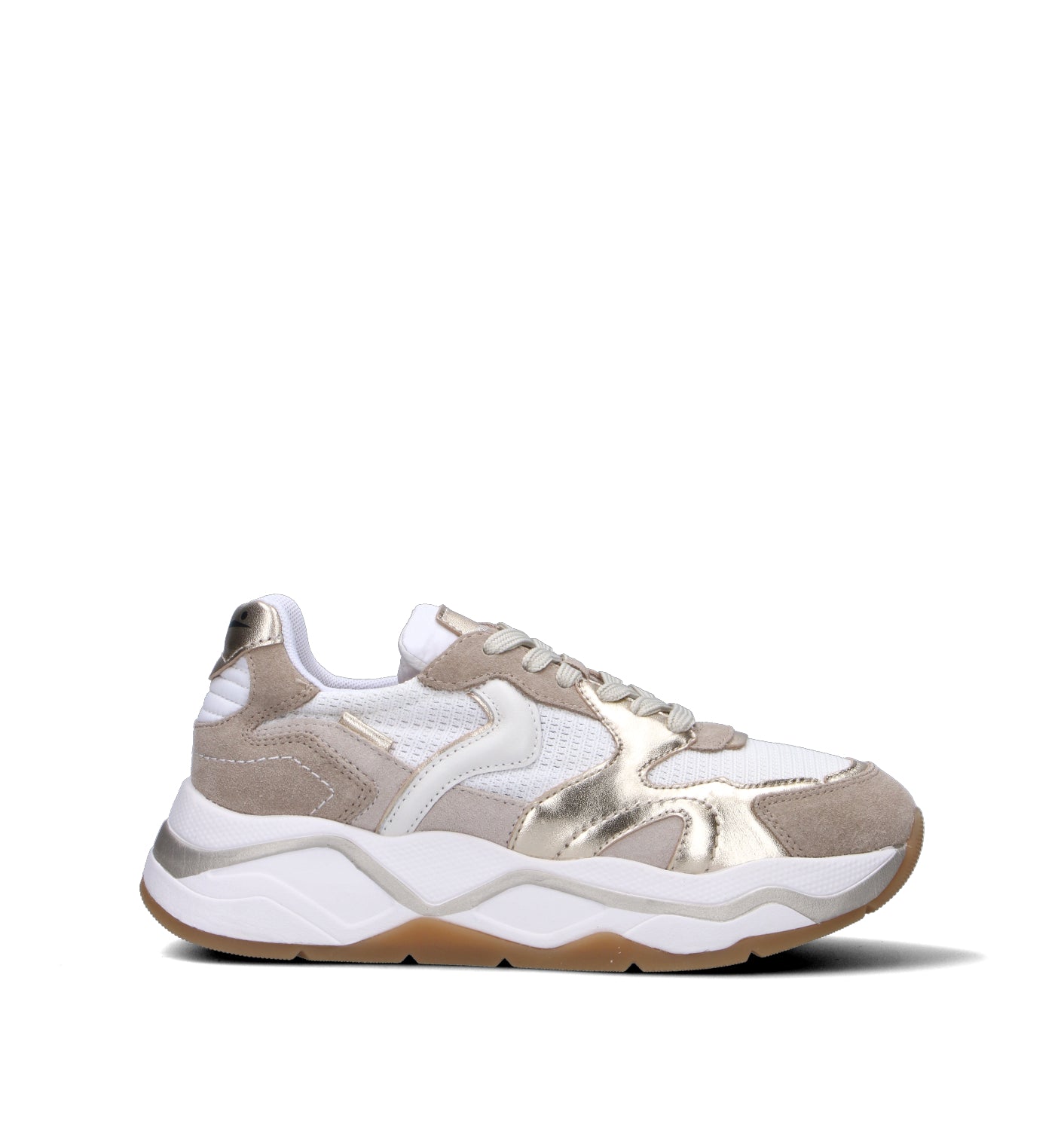 VOILE BLANCHE Sneaker donna bianca/beige
