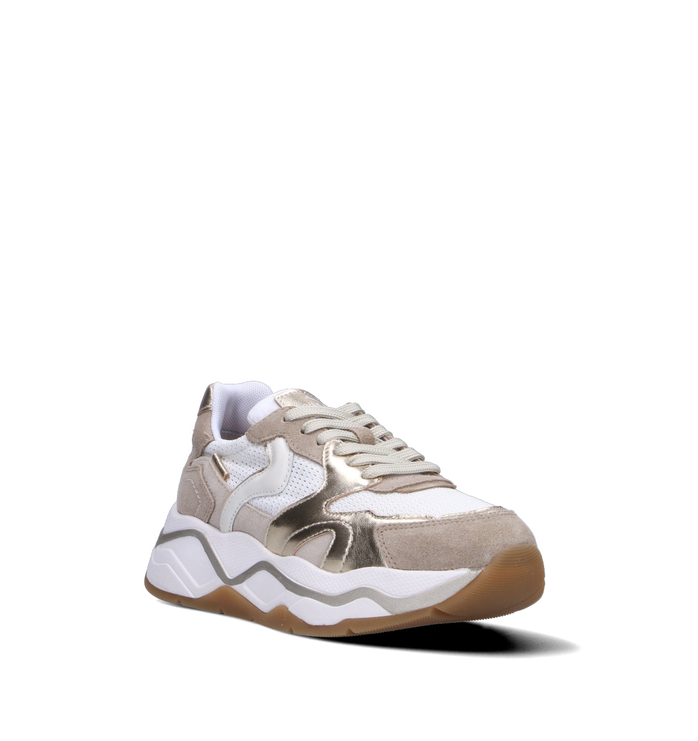 VOILE BLANCHE Sneaker donna bianca/beige