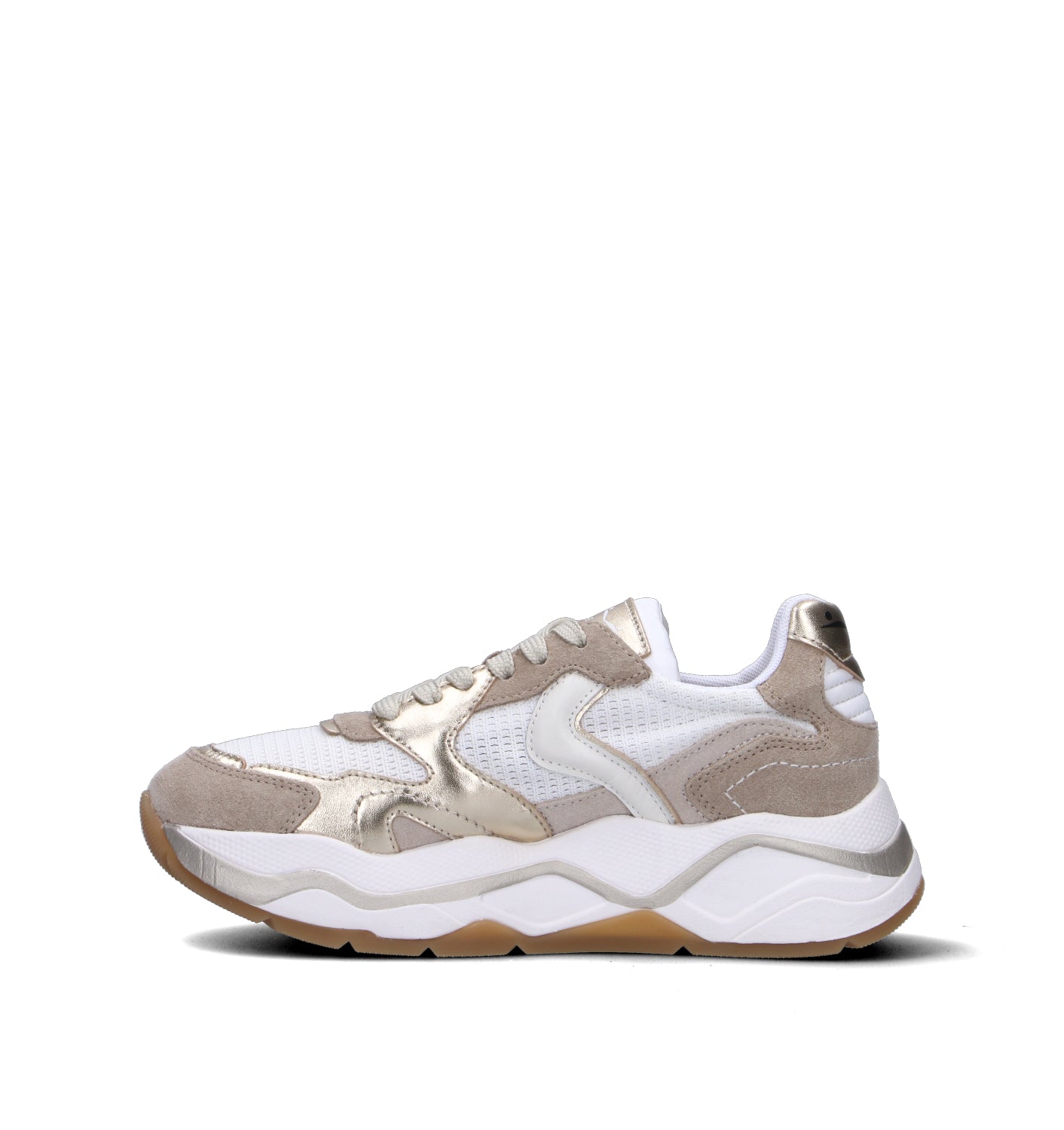 VOILE BLANCHE Sneaker donna bianca/beige