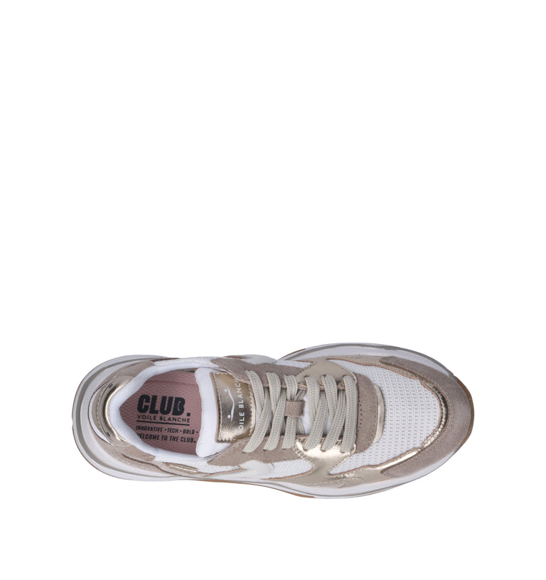 VOILE BLANCHE Sneaker donna bianca/beige