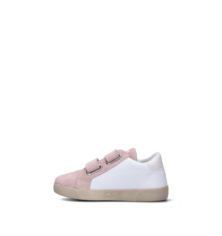 FALCOTTO Sneaker bimba bianca/rosa