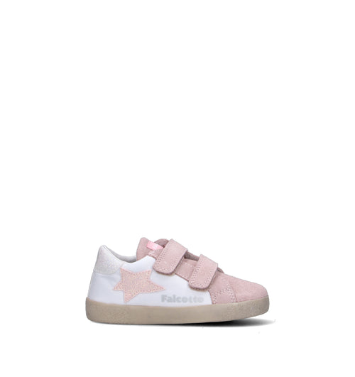 FALCOTTO Sneaker bimba bianca/rosa