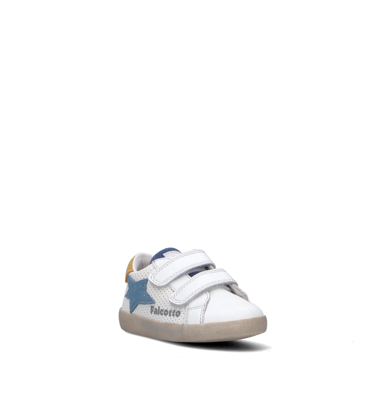 FALCOTTO Sneaker bimbo bianca in pelle